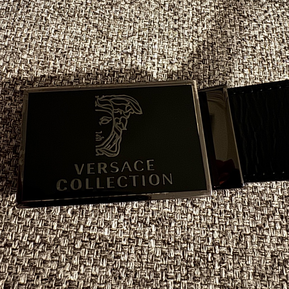 Versace collection black belt